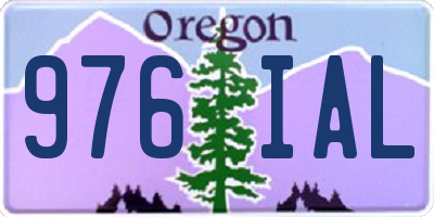 OR license plate 976IAL