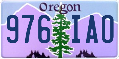 OR license plate 976IAO