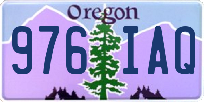 OR license plate 976IAQ