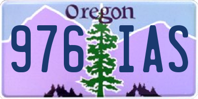 OR license plate 976IAS