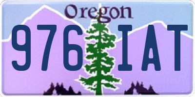 OR license plate 976IAT