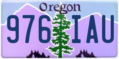 OR license plate 976IAU