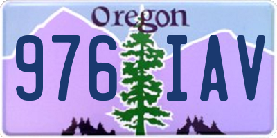 OR license plate 976IAV