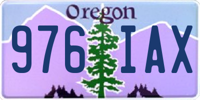 OR license plate 976IAX