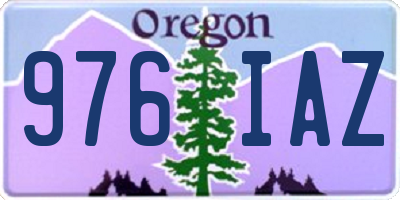 OR license plate 976IAZ