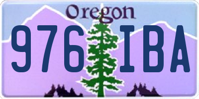 OR license plate 976IBA