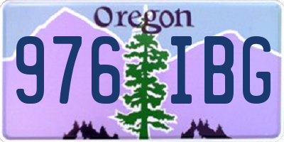 OR license plate 976IBG