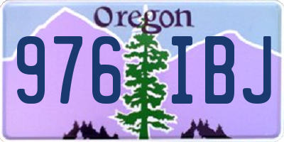 OR license plate 976IBJ