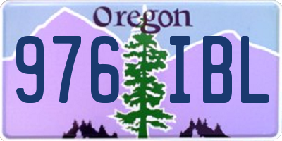 OR license plate 976IBL