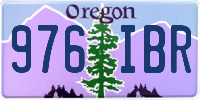 OR license plate 976IBR