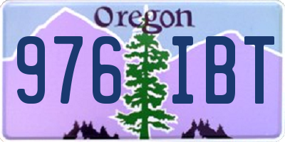 OR license plate 976IBT