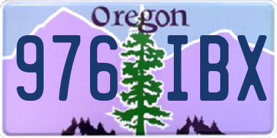 OR license plate 976IBX