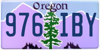 OR license plate 976IBY