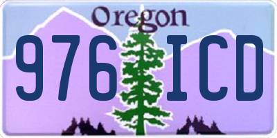 OR license plate 976ICD