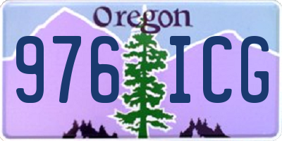 OR license plate 976ICG