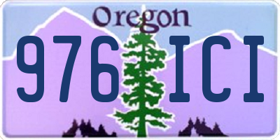 OR license plate 976ICI