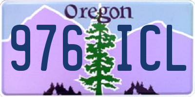 OR license plate 976ICL