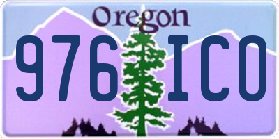 OR license plate 976ICO