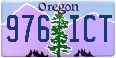 OR license plate 976ICT