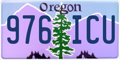 OR license plate 976ICU