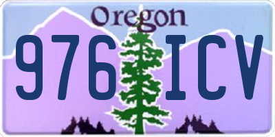 OR license plate 976ICV