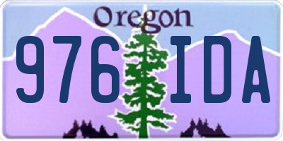 OR license plate 976IDA