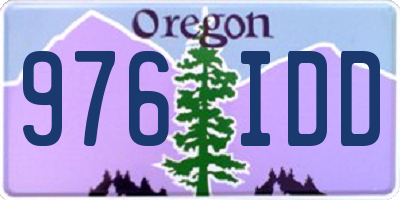 OR license plate 976IDD