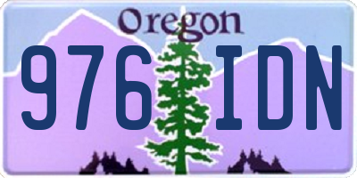 OR license plate 976IDN