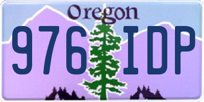 OR license plate 976IDP