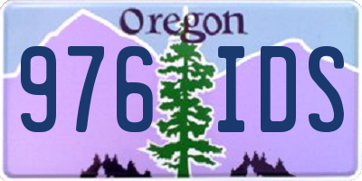 OR license plate 976IDS