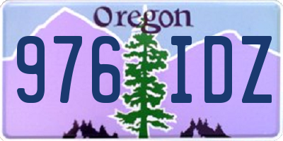 OR license plate 976IDZ