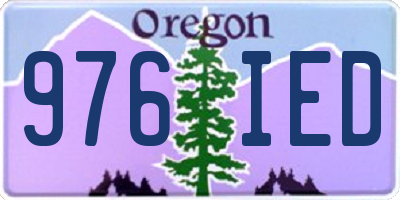 OR license plate 976IED