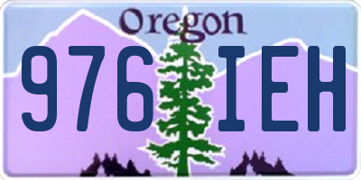 OR license plate 976IEH