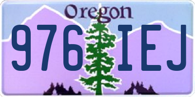 OR license plate 976IEJ