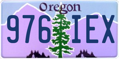 OR license plate 976IEX
