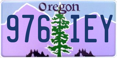 OR license plate 976IEY