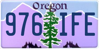 OR license plate 976IFE