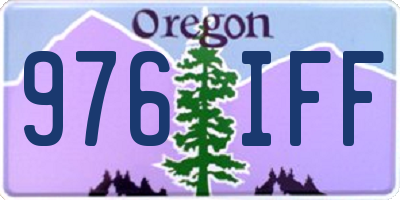 OR license plate 976IFF