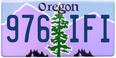 OR license plate 976IFI