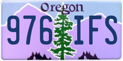 OR license plate 976IFS