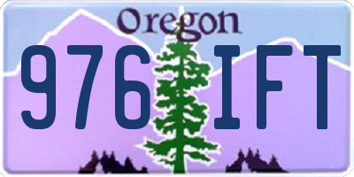 OR license plate 976IFT