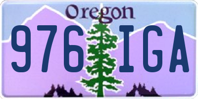 OR license plate 976IGA