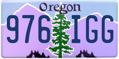 OR license plate 976IGG