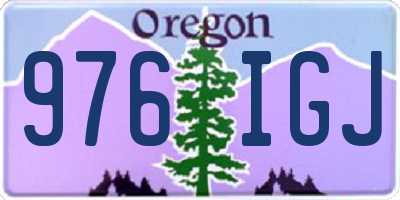 OR license plate 976IGJ