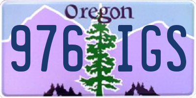OR license plate 976IGS
