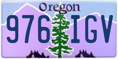 OR license plate 976IGV