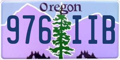OR license plate 976IIB