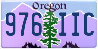 OR license plate 976IIC