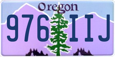 OR license plate 976IIJ