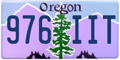 OR license plate 976IIT